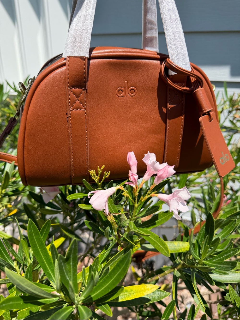 ALO Yoga Cognac Mini Dome Crossbody Bag - Picture 2 of 14